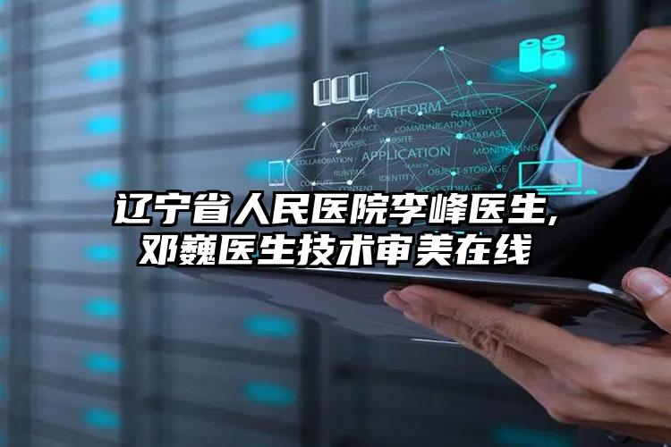 辽宁省人民医院李峰医生,邓巍医生技术审美在线