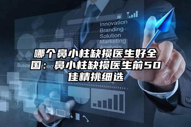 哪个鼻小柱缺损医生好全国:鼻小柱缺损医生前50佳精挑细选