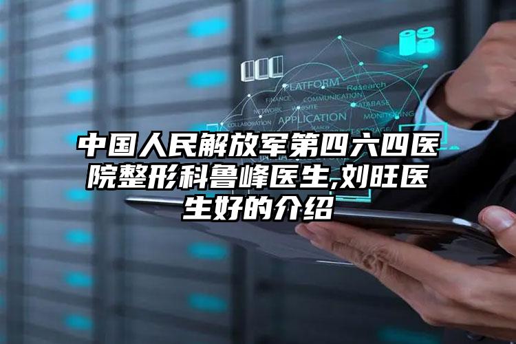 中国人民解放军第四六四医院整形科鲁峰医生,刘旺医生好的介绍